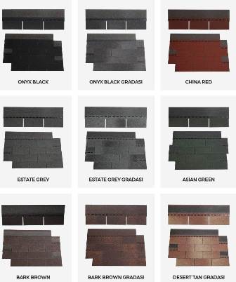 JUAL ATAP BSK /1@ ATAP BITUMEN HITAM